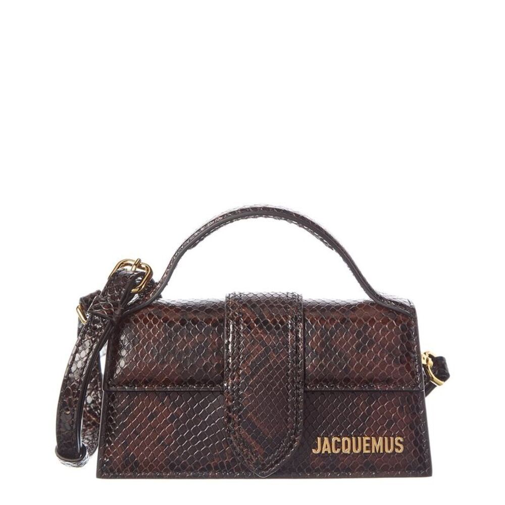 Jacquemus The Bambino Python-Embossed Leather Sho… - image 1